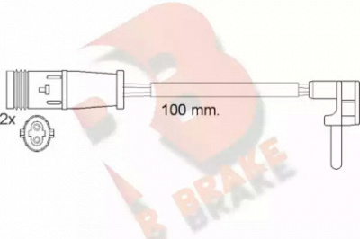 R BRAKE 610548rb -  Сигнализатор, износ тормозных колодок
